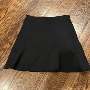 Loft Flattering, Heavy Knit Pull On Skirt, Black, Size XS